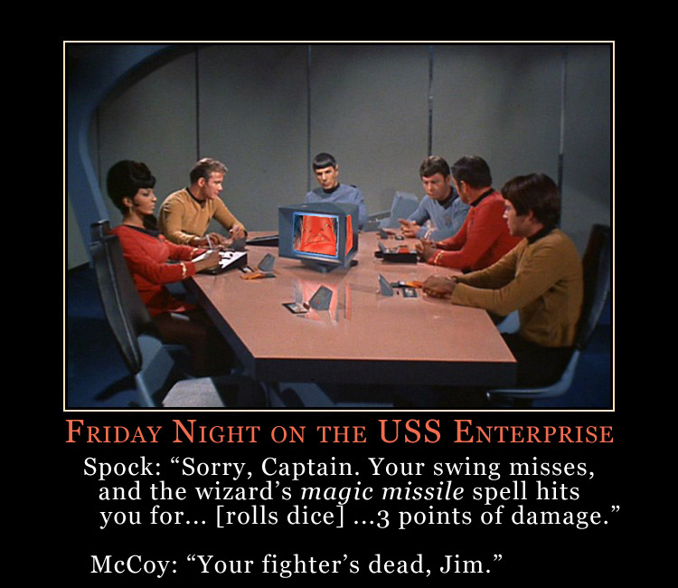 Perjantai vaikuttaisi olevan vakkaripäivä Enterprisellä. (A Rust Monster Ate My Sword)