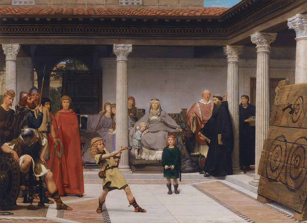 Lawrence Alma-Tadema: The Education of the Children of Clovis (1861). Kuva: Wikimedia Commons