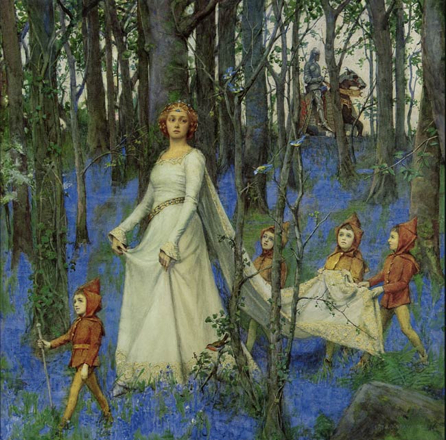 Henry Meynell Rheam - The Fairy Wood (1903). Kuva: Wikimedia Commons