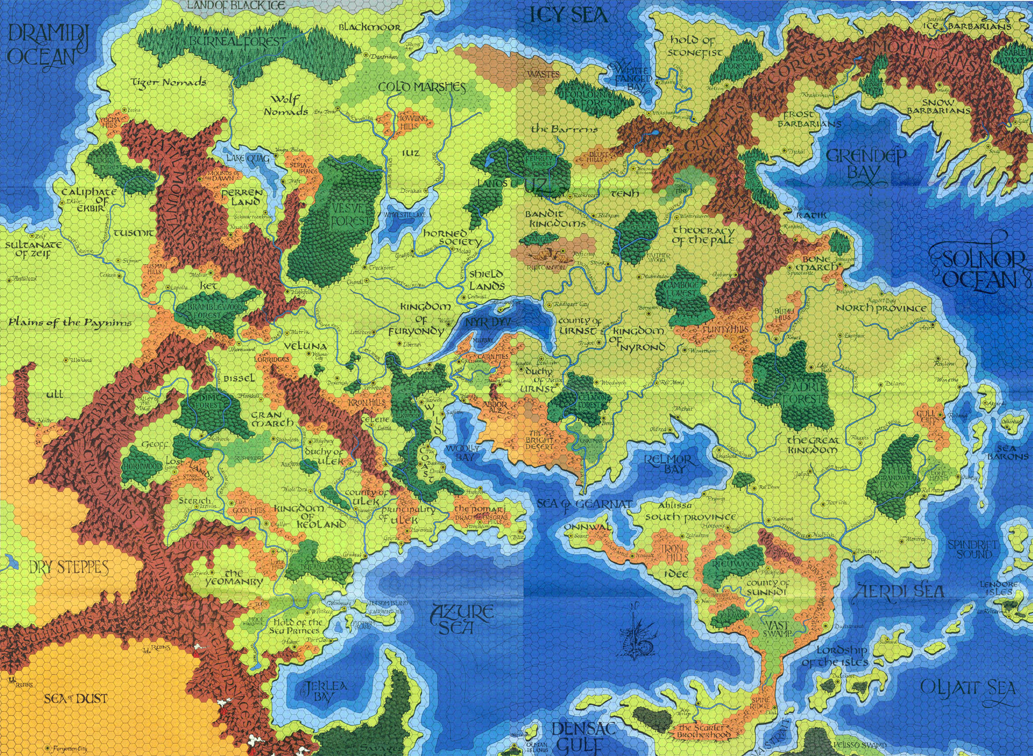 The Setting to End All Settings: Fantasy Map Review II: Greyhawk